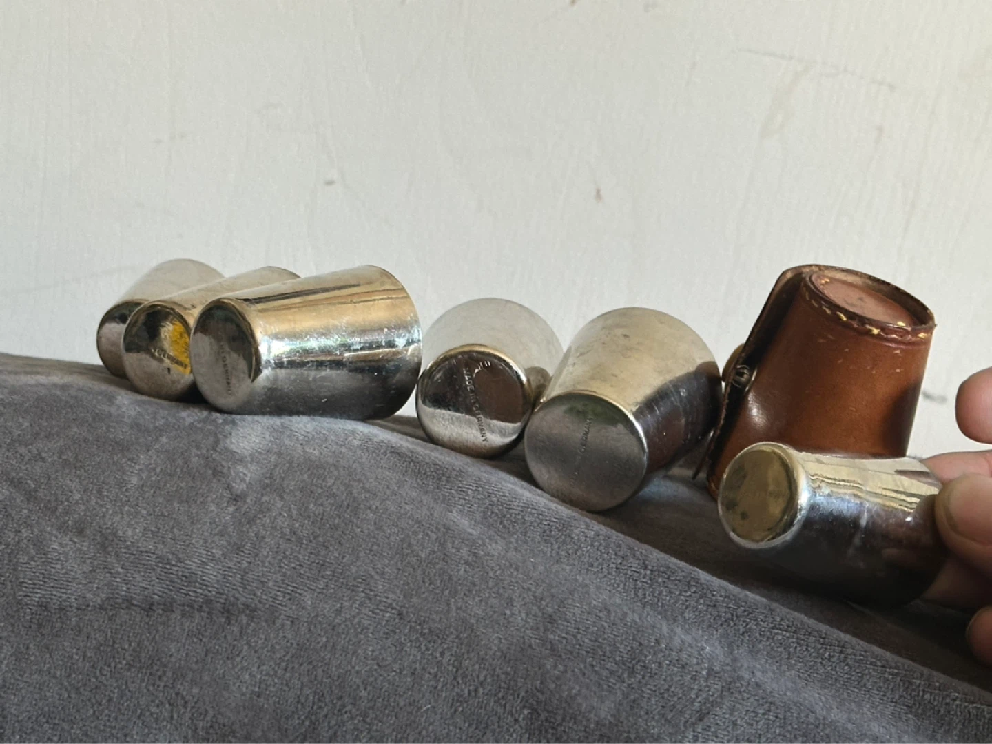 Vintage stacking shot glasses  made in Germany - photo 2