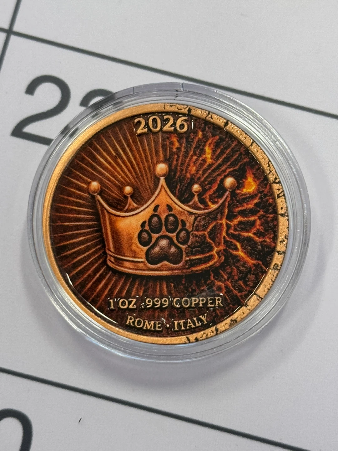 Resilience The Lion Within 1oz .999 Copper Coin 2026 - photo 2