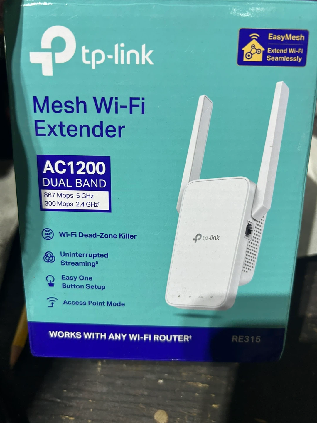 TP-Link AC1200 Mesh Wi-Fi Extender RE315