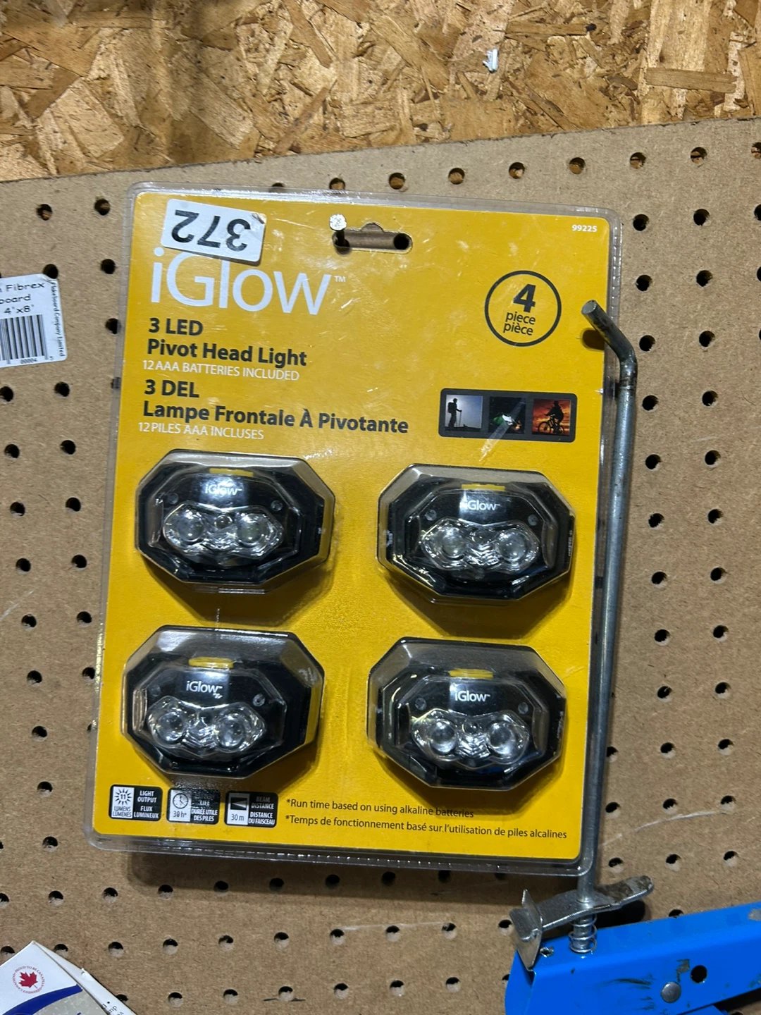 iGlow 3 LED Pivot Head Light 4-Pack