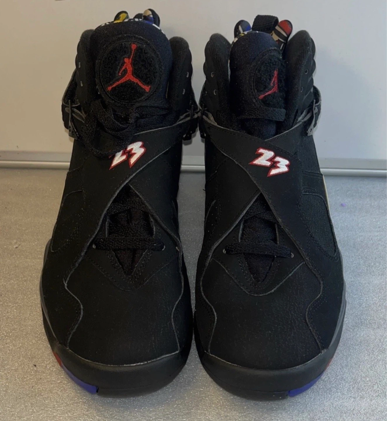 Air Jordan VIII Retro (Black/Red) Men's Size 10