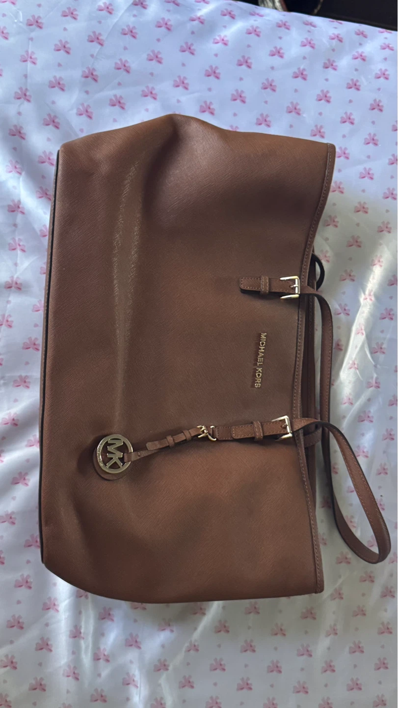 Michael Kors Brown Leather Tote Bag