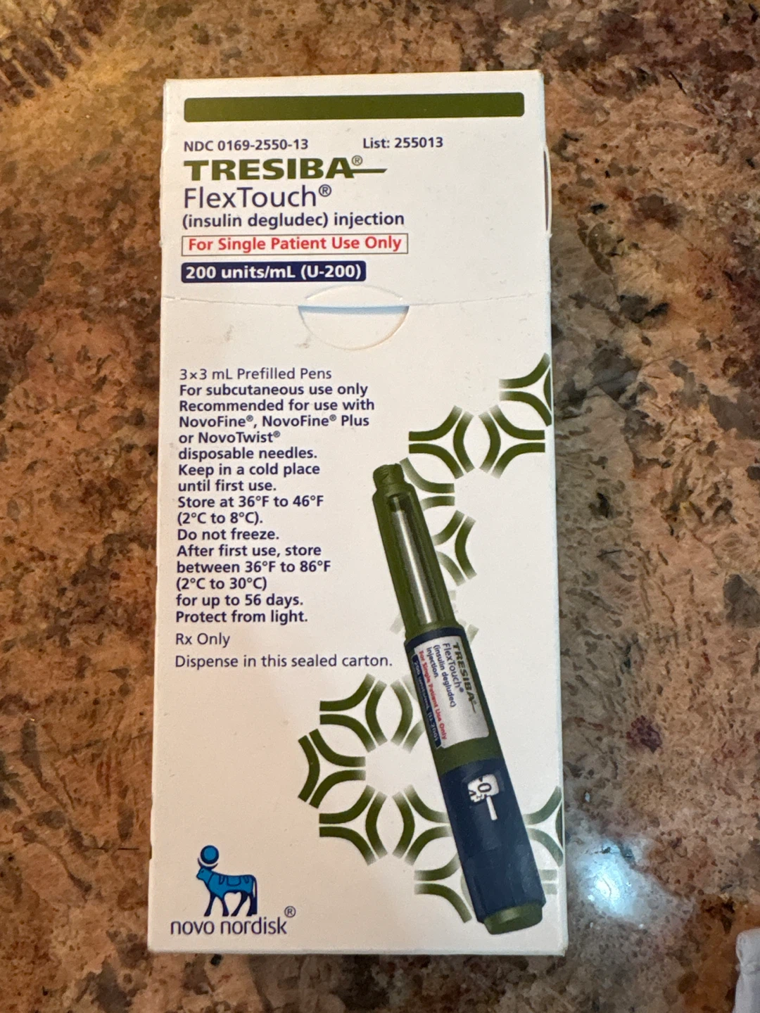 Tresiba FlexTouch Insulin Degludec Injection 200 units/mL