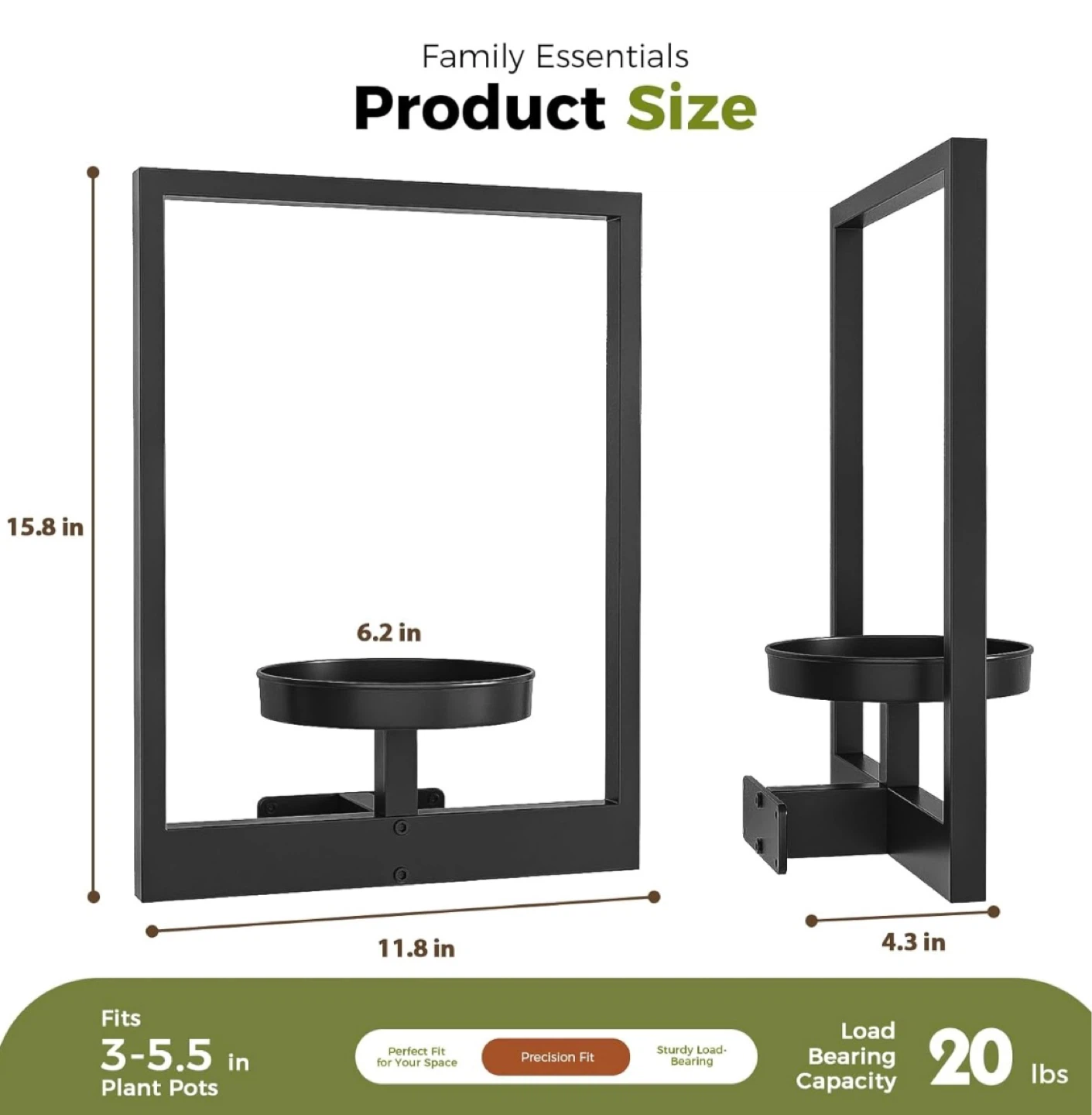 3 Pack Plant Shelf - photo 2