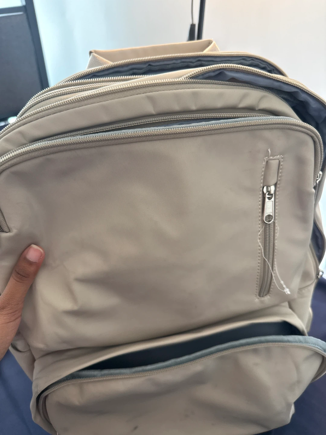 Tan Backpack with vaccum bag attached - photo 2
