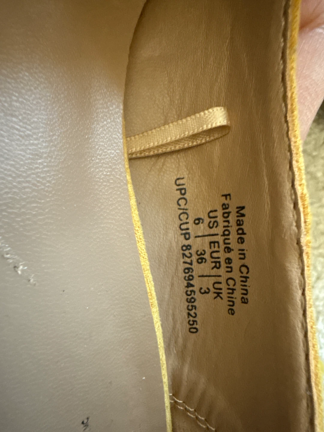 George Women's Yellow Suede Heels Size 6 - photo 3