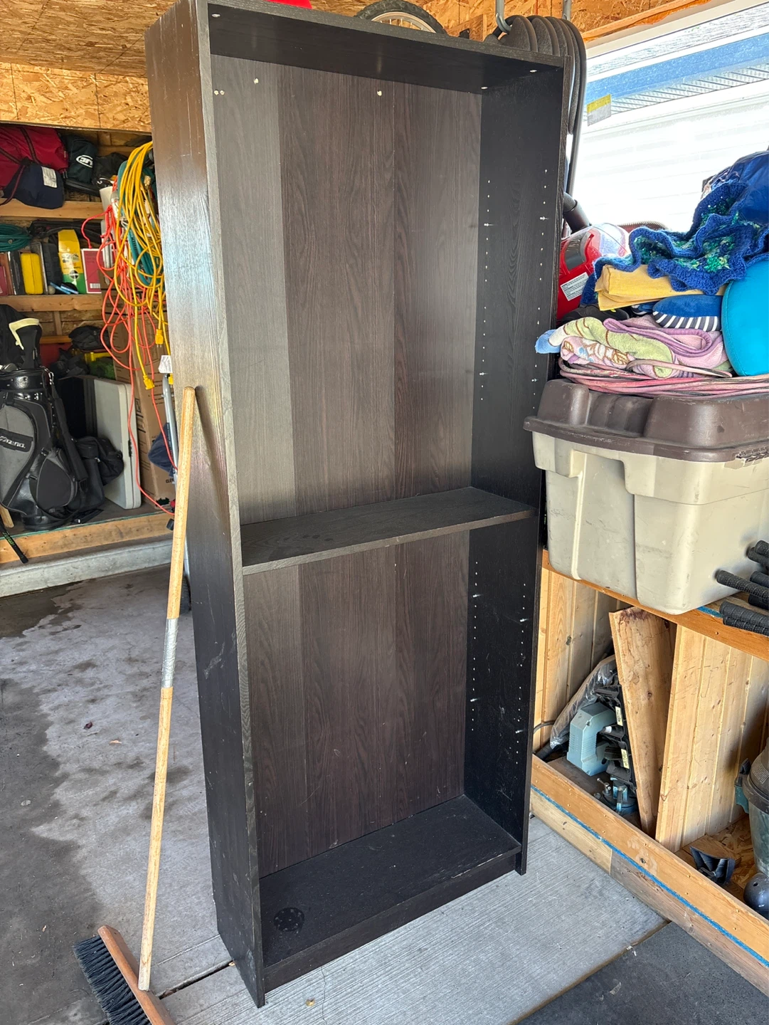 Dark Wood Bookshelf