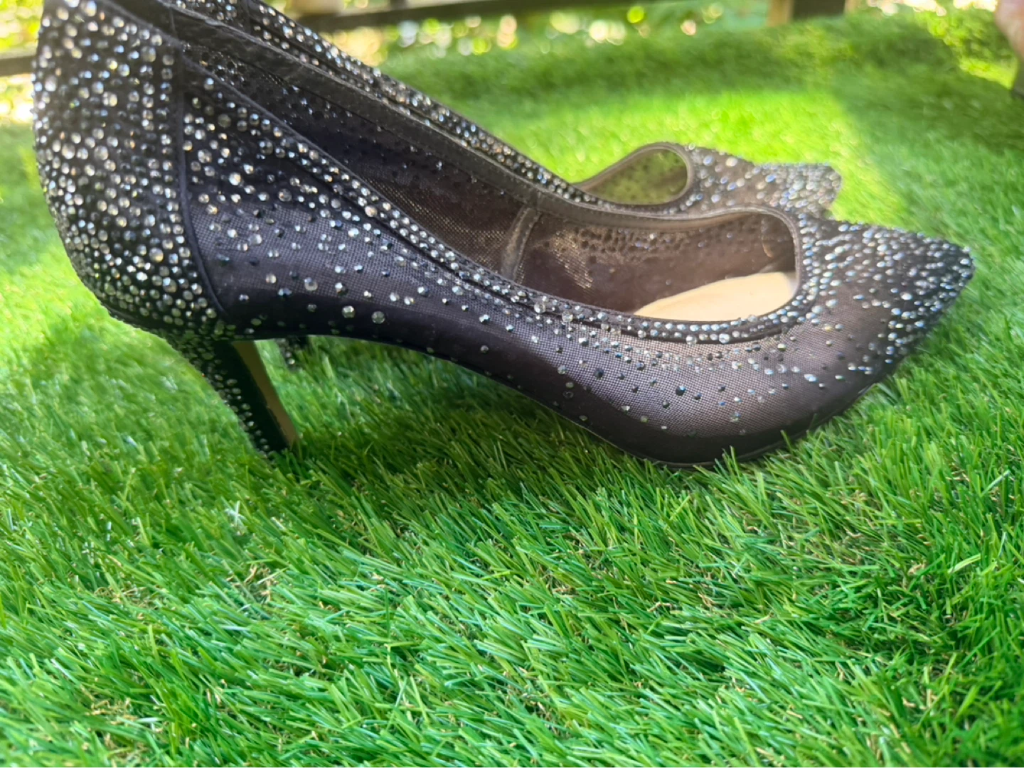 li Chateau  WB Shoes Embellished Black Heels - Size 9 - photo 2
