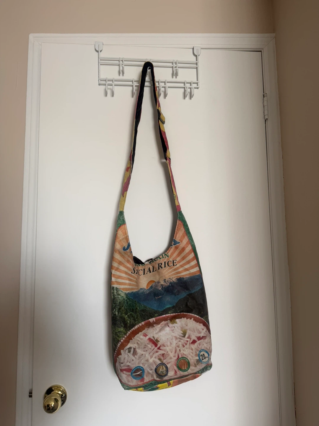 Handmade Repurposed Amba Rice Mill Bag - photo 2