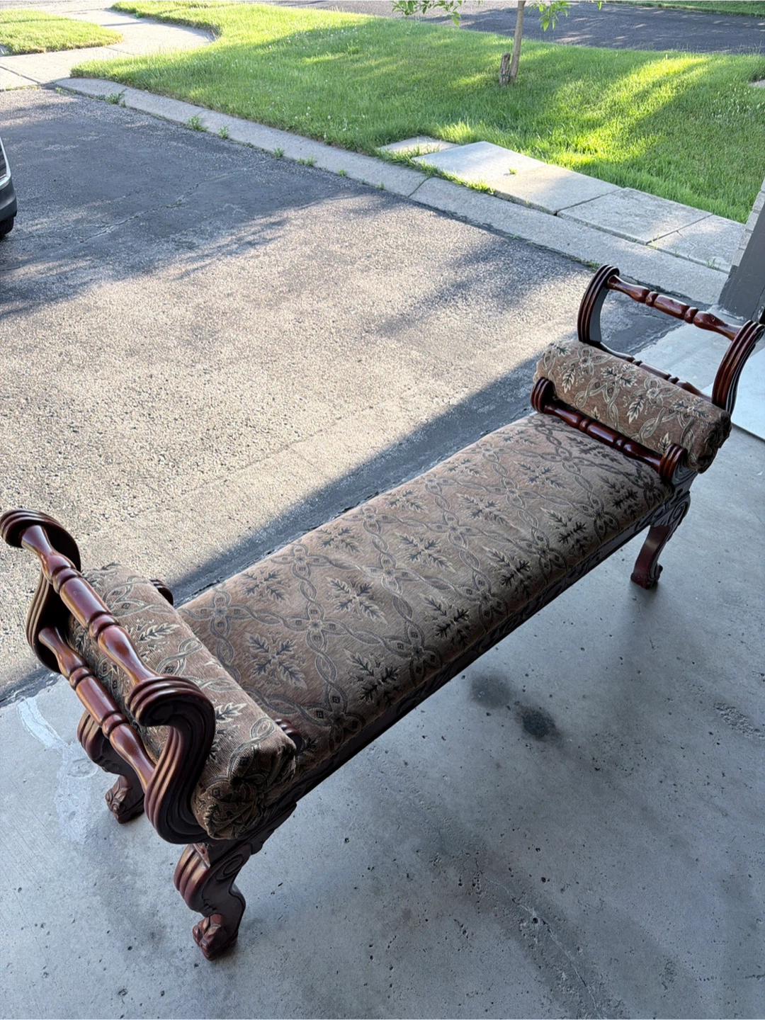 Upholstered Bench with Wooden Frame - photo 3