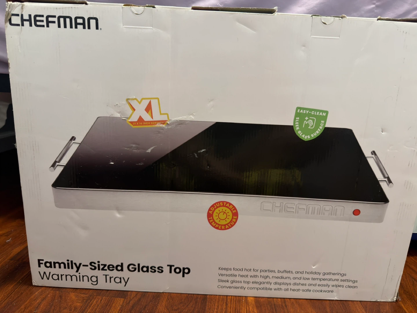 Chefman Family-Sized Glass Top Warming Tray - photo 2