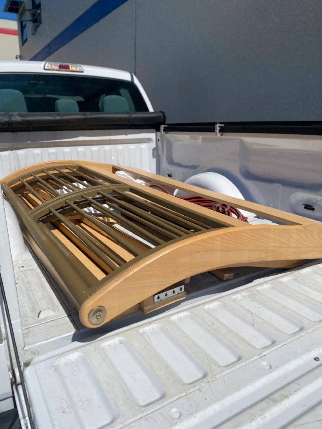 King size bed with box spring and bed frame - photo 5