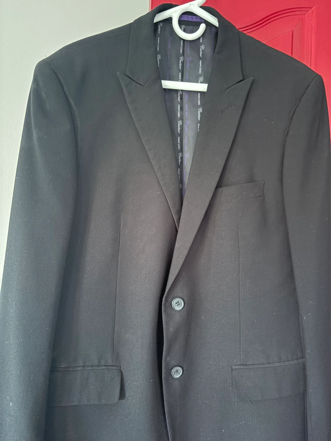 Point Zero Couture Black Blazer - Size 34/36