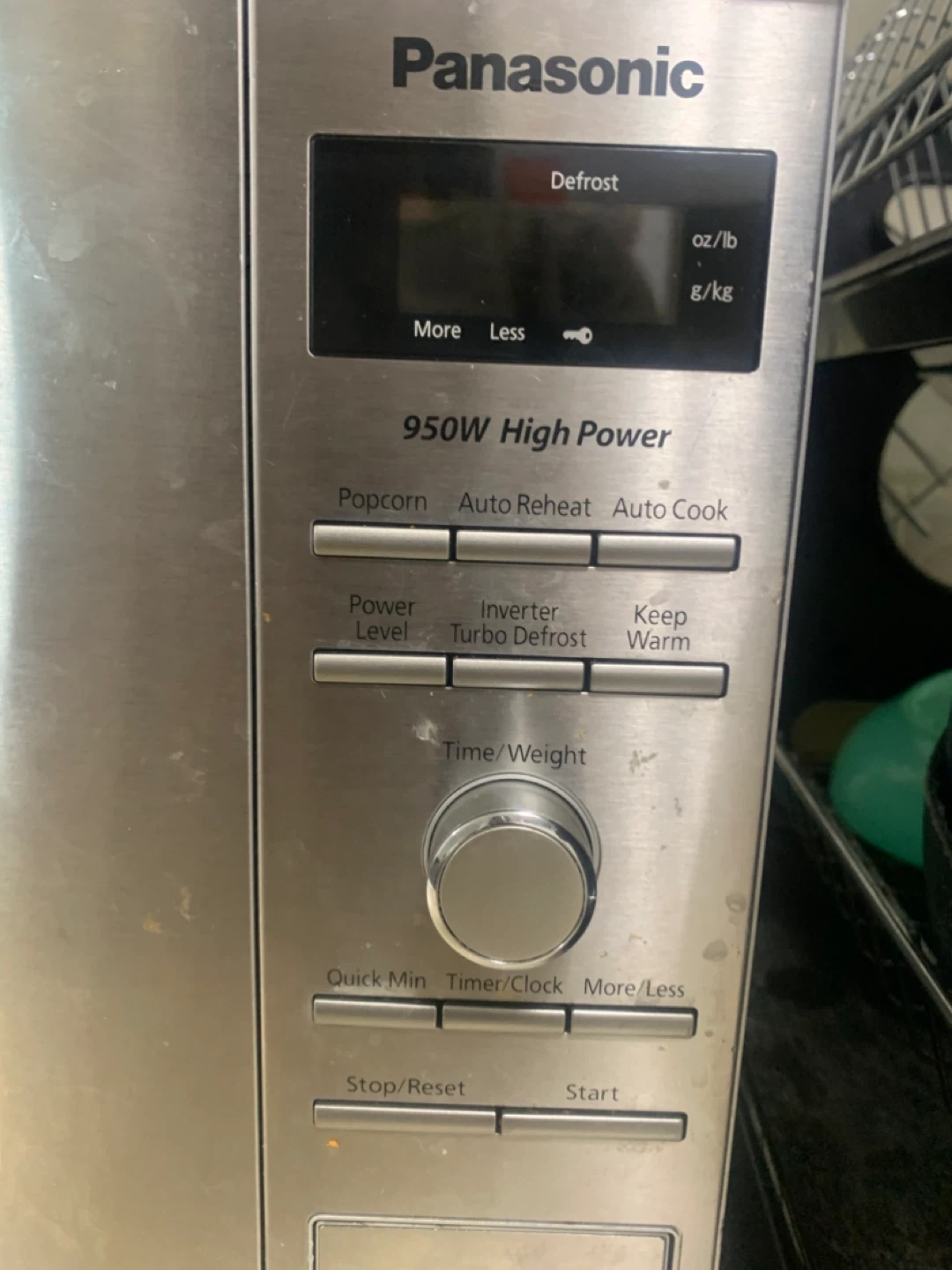 Energy Saving Inverter Panasonic 950W Microwave - photo 2