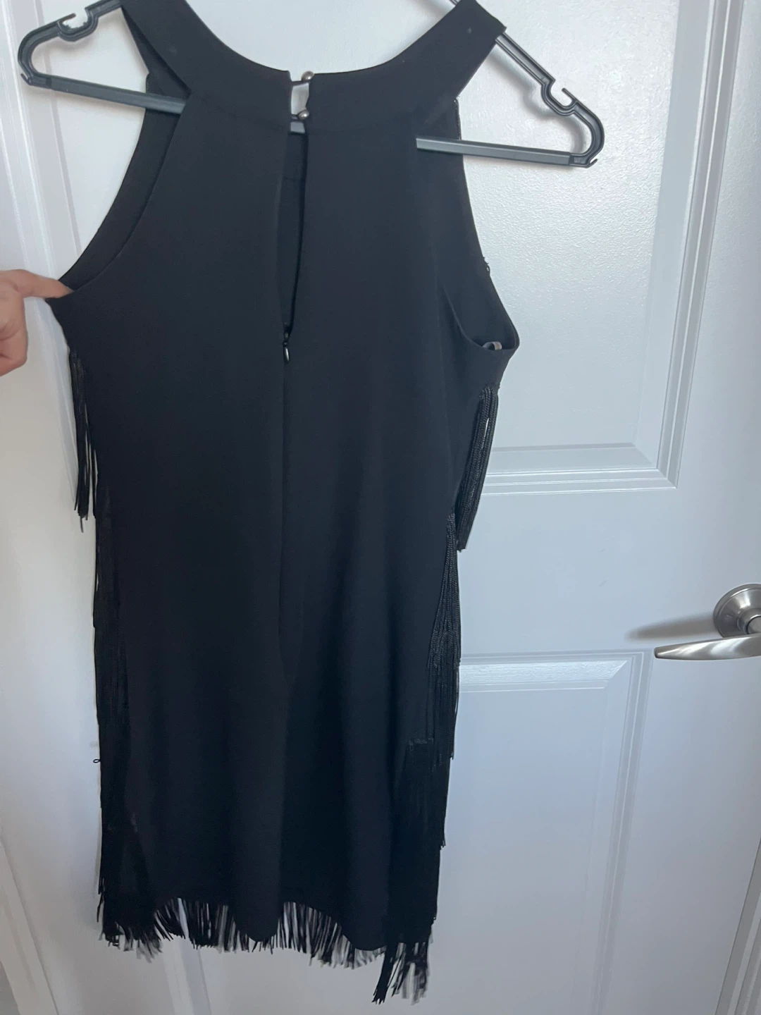 Gatsby 1920s inspired Black Mini Fringed Dress - photo 2