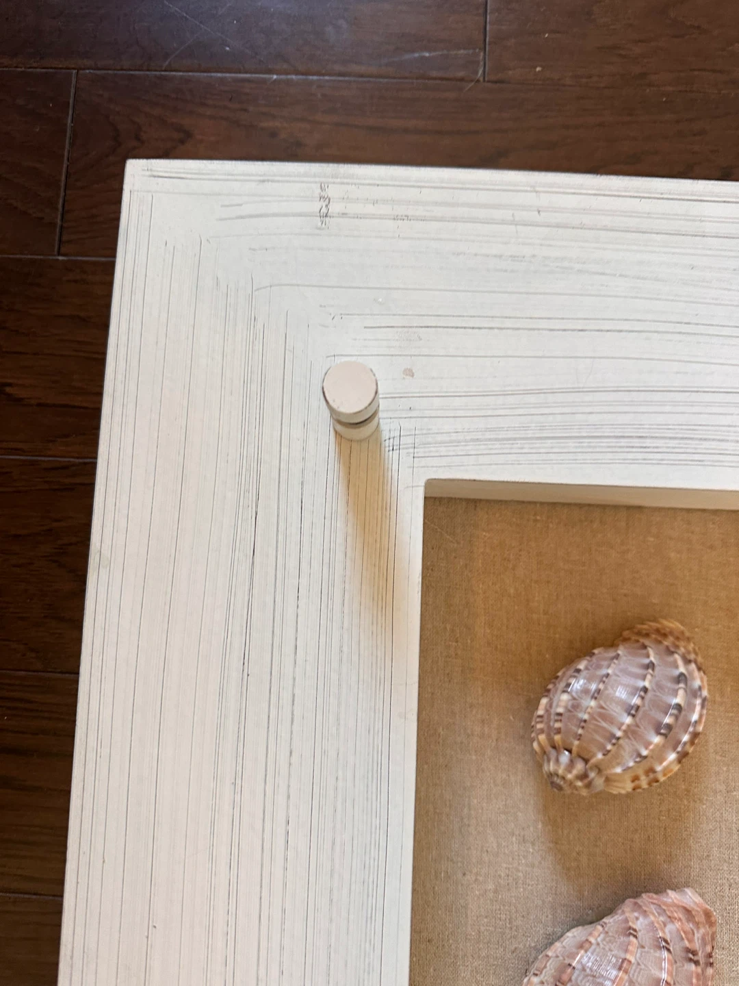 Shadow box wall art with seashells - photo 2