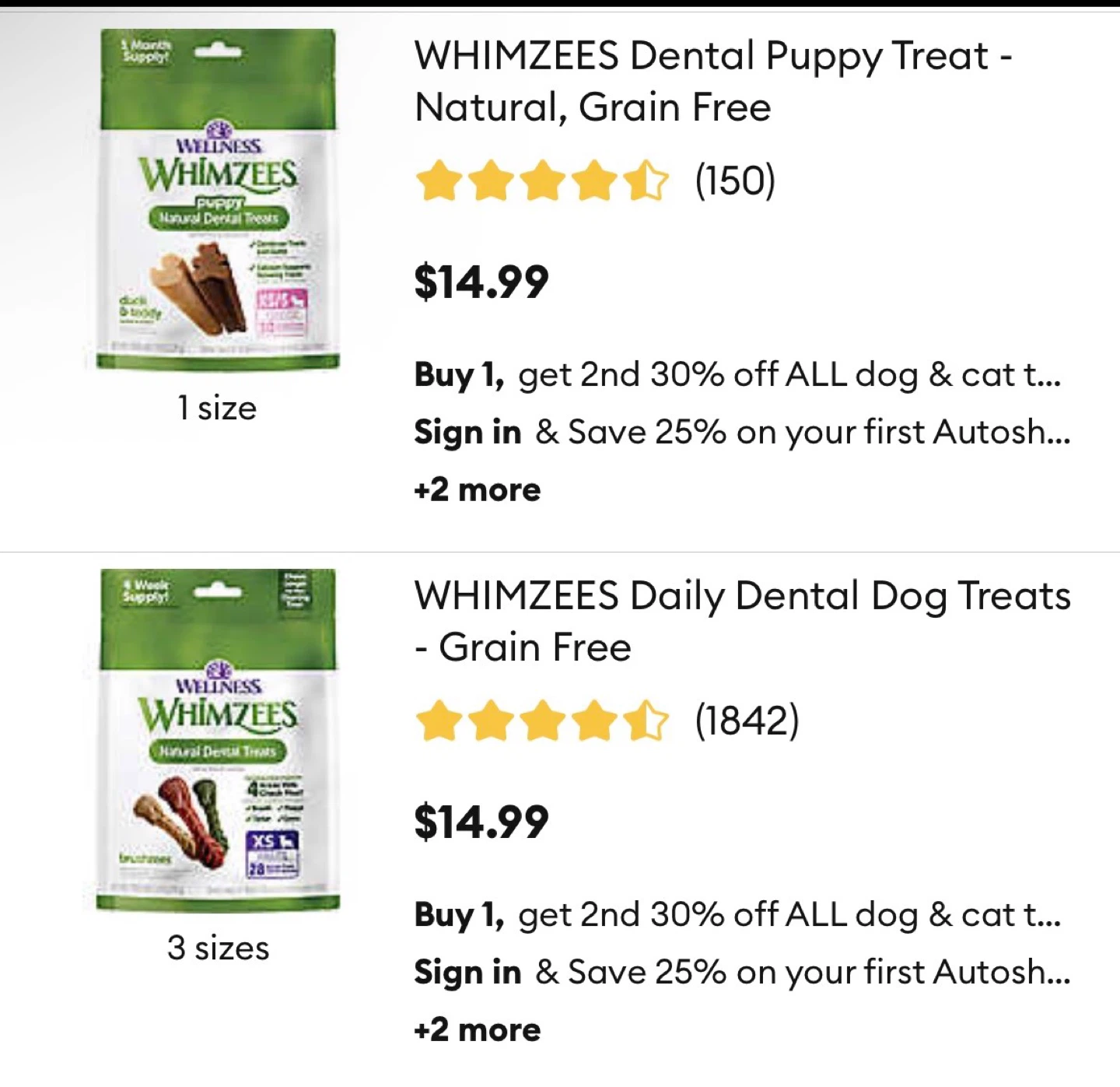 Small Dog Dental Treats Lot - photo 2