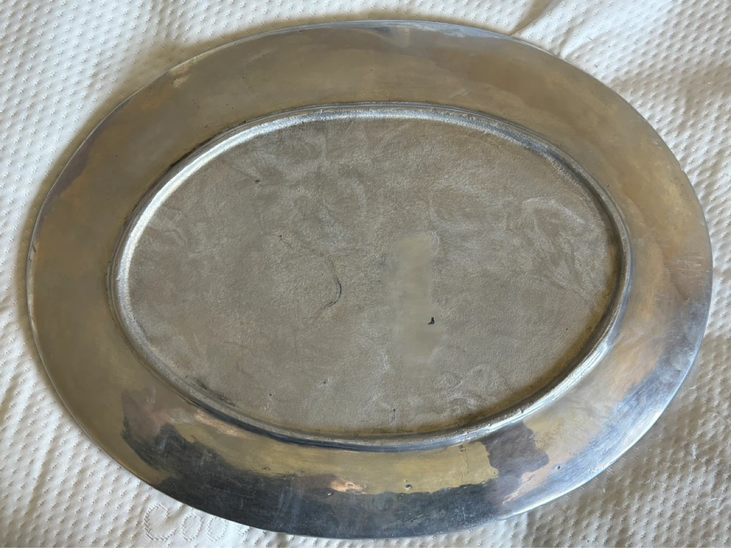 Solid pewter platter - photo 2