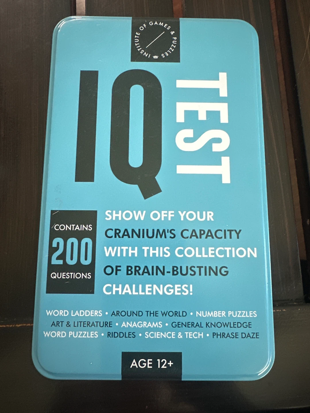 Institute of Games & Puzzles IQ Test Collection