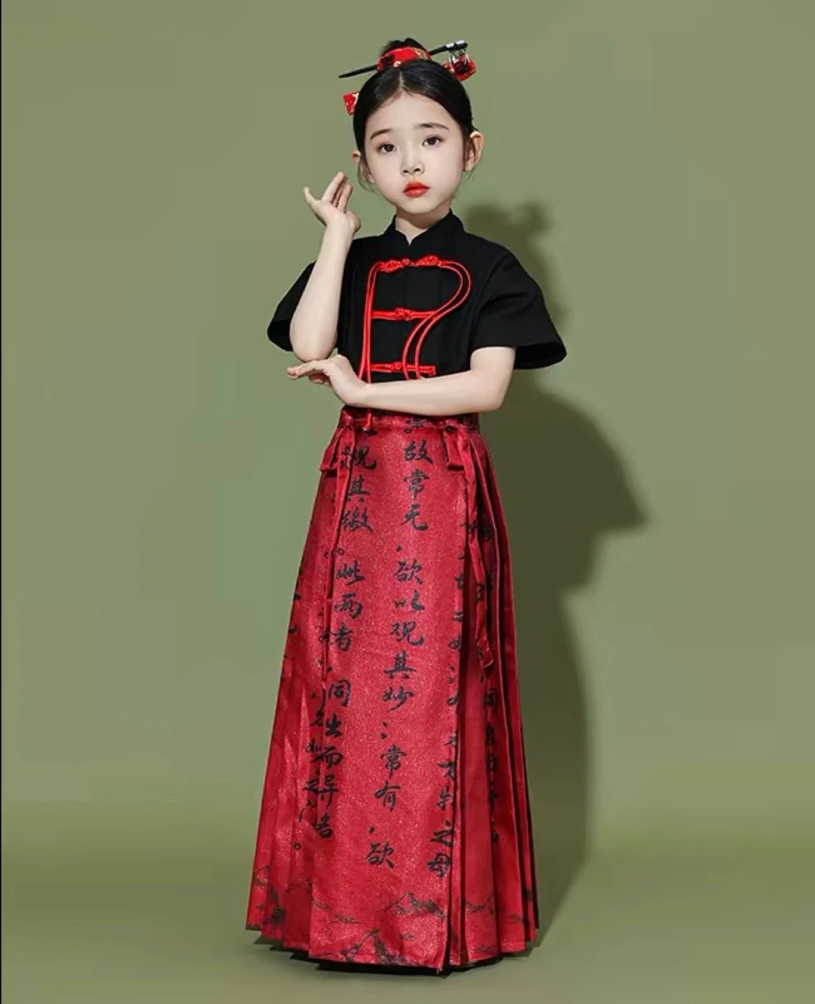 Children's Traditional Chinese Hanfu Dress Set - photo 2