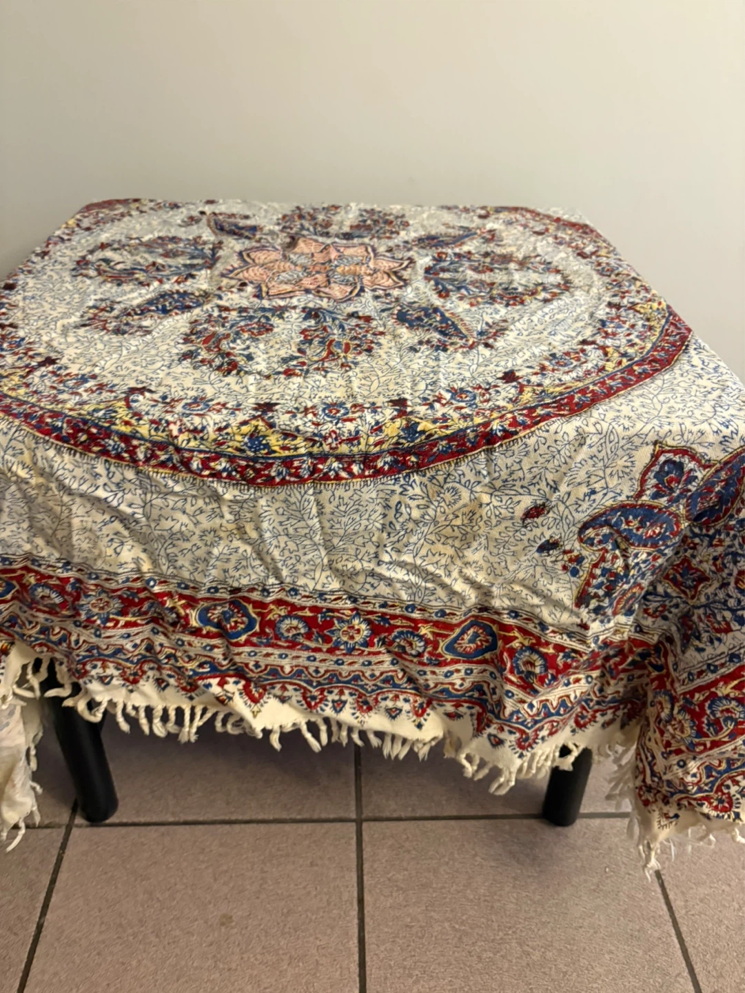 Vintage Beaded Scarf/Table Runner