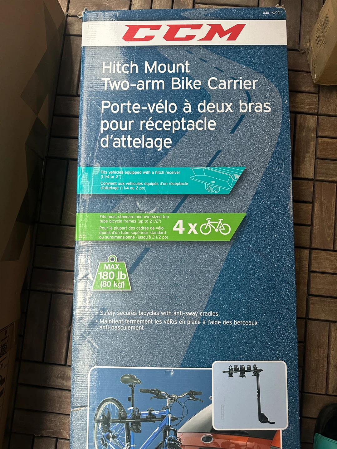 CCM Hitch Mount Two-arm Bike Carrier - photo 2