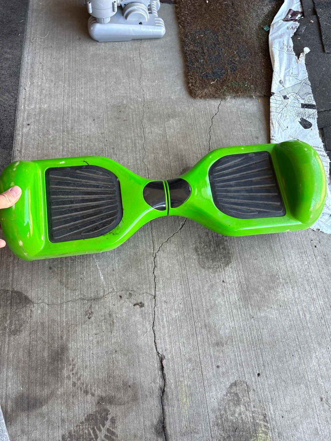 Bright Green Hoverboard