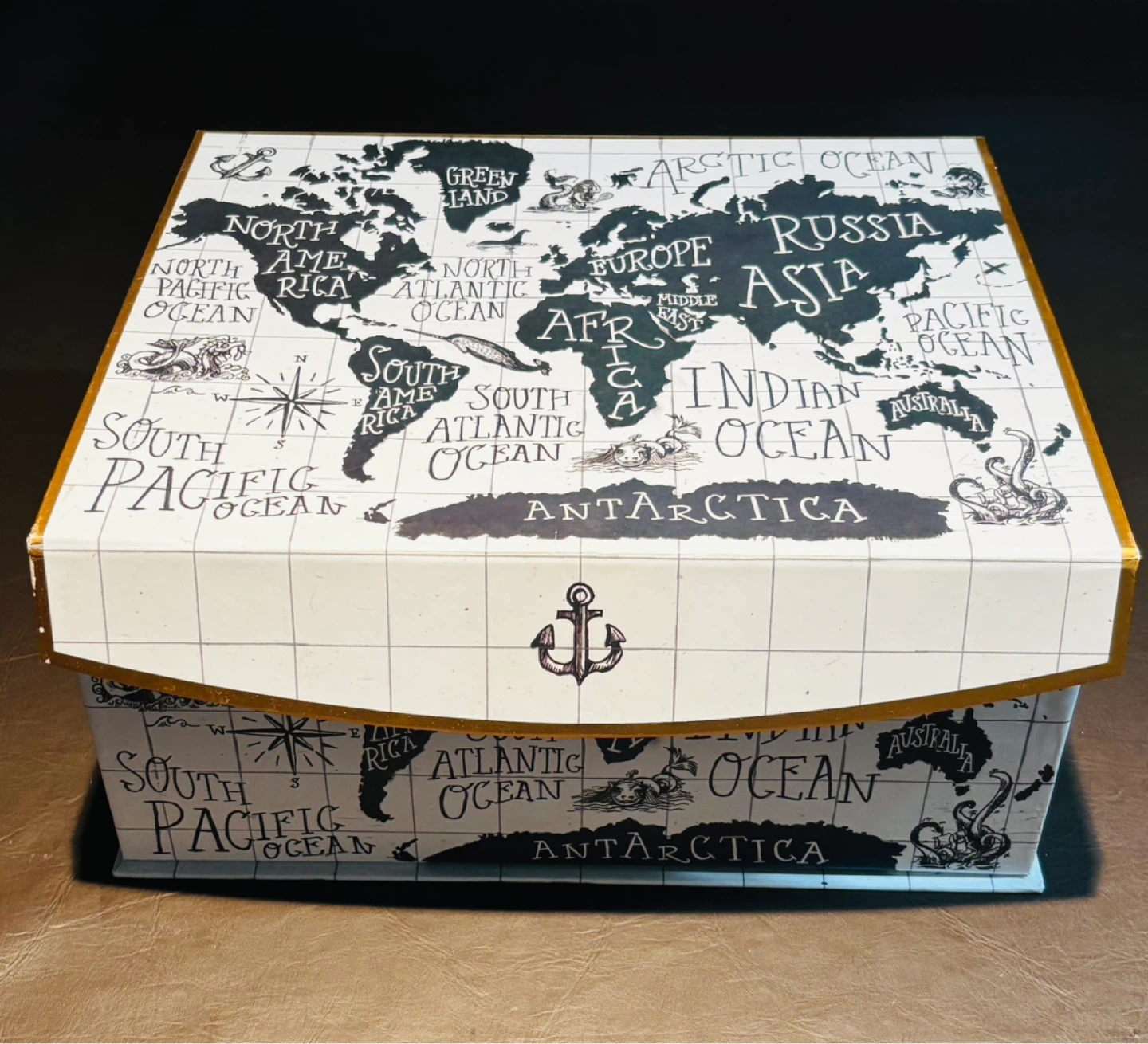 World Map Storage Box