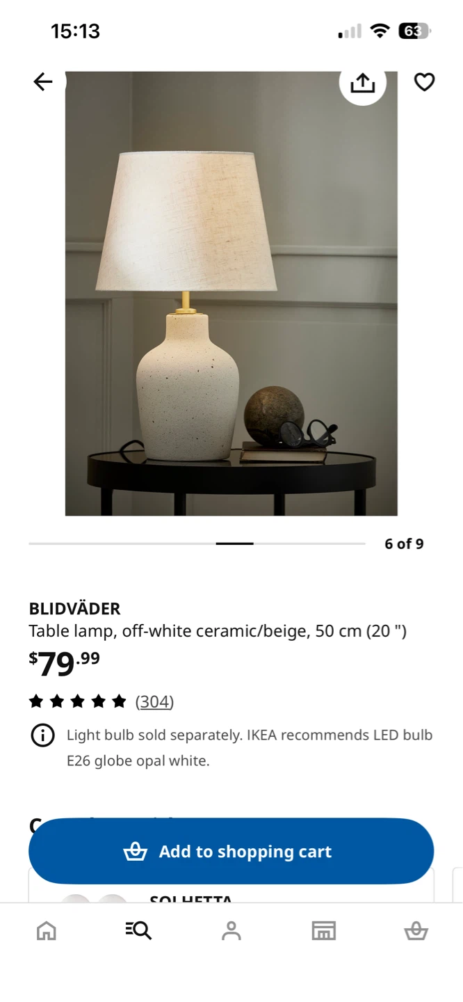 IKEA BLIDVÄDER Table Lamp blidvader - photo 3