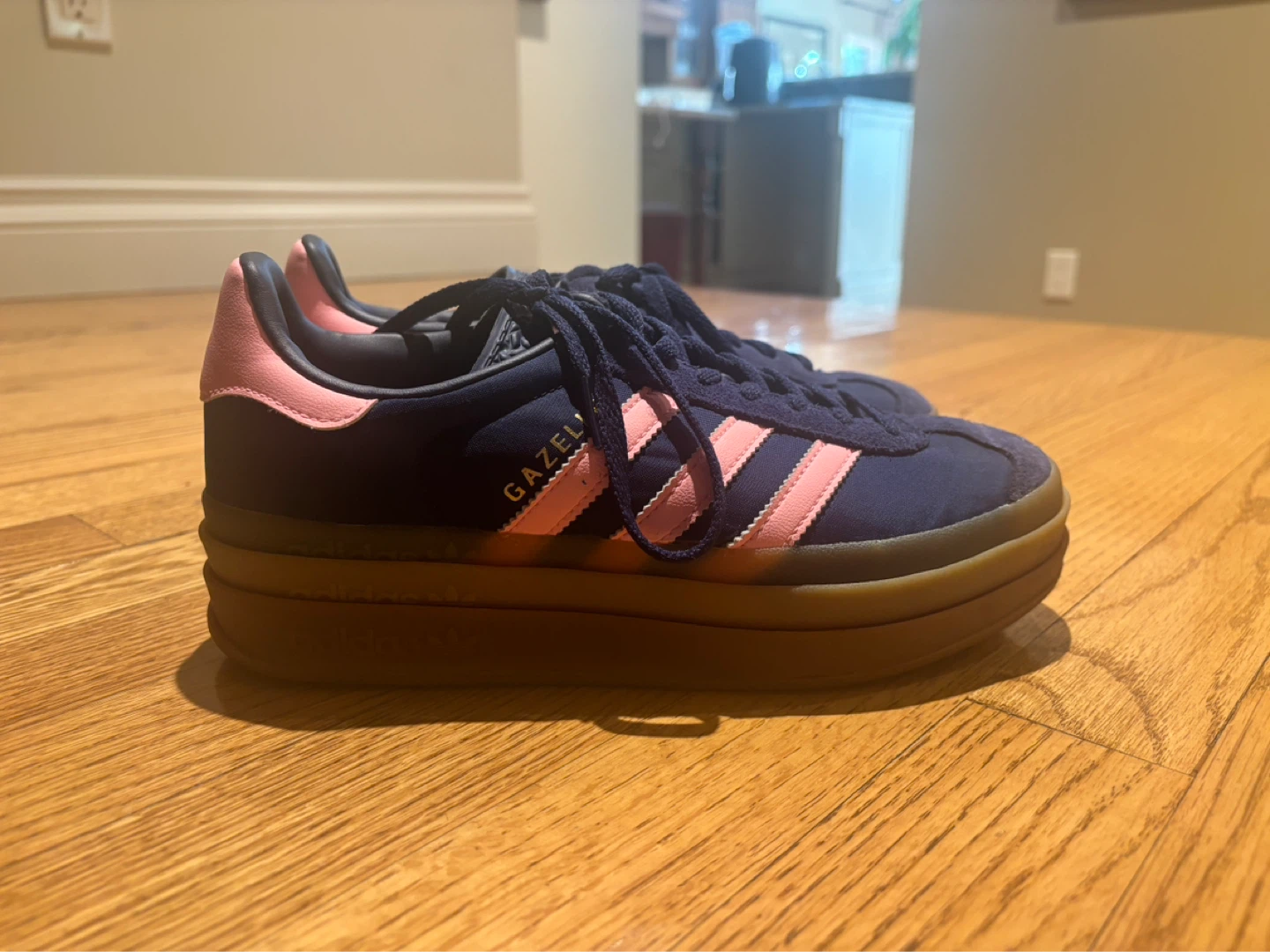 Used Adidas Gazelle Platform Sneakers