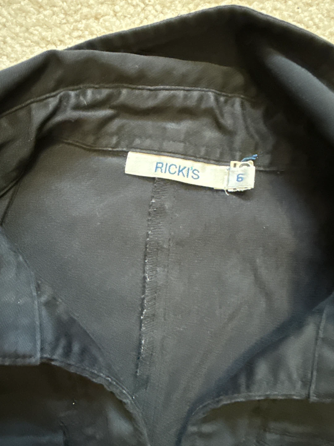 Ricki's Black Short Sleeve Button-Up Dress - photo 2
