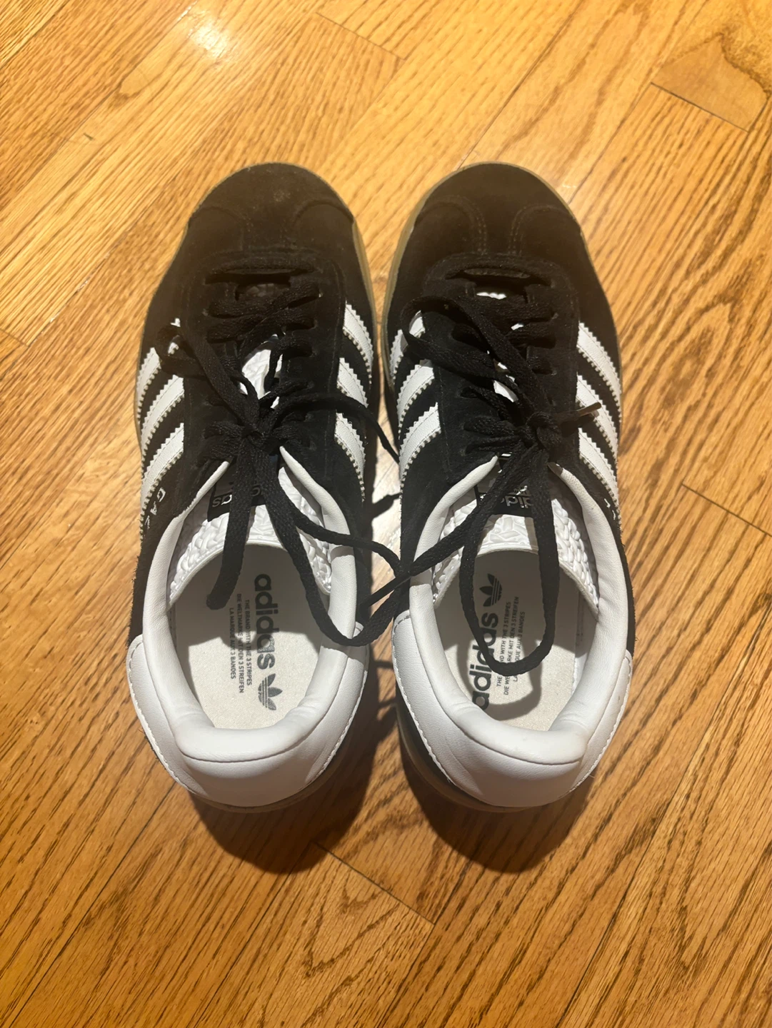 Used Adidas Gazelle Platform Sneakers