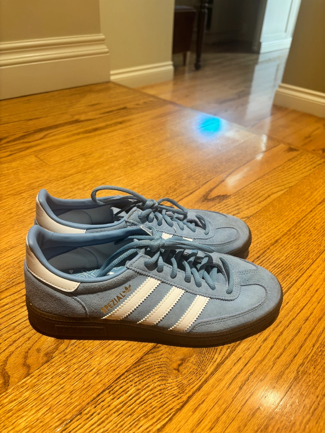 New Adidas Spezial Light Blue Suede Sneakers - photo 2