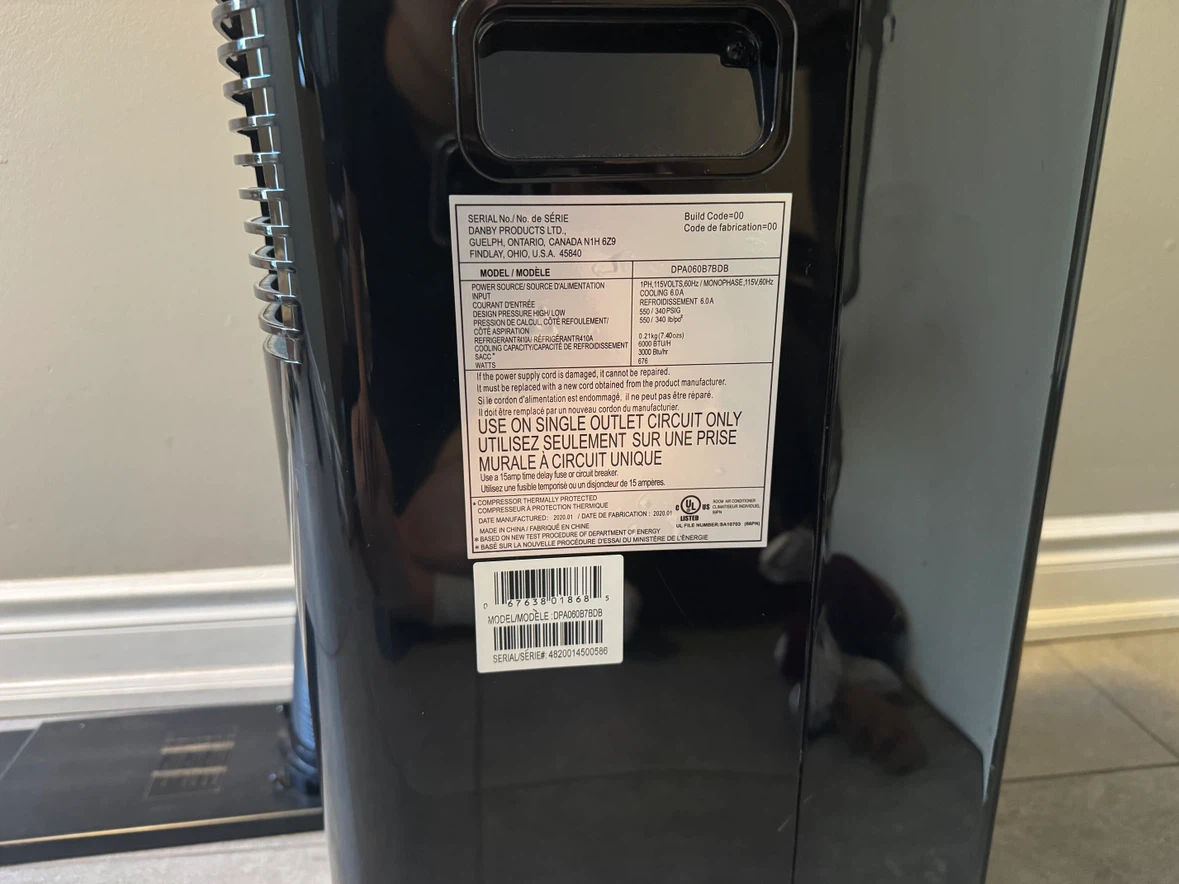 Danby Portable Air Conditioner - photo 2