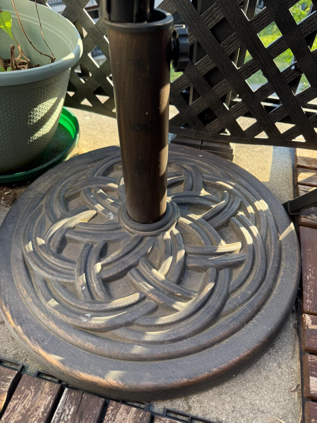 Ornate Patio Umbrella Base