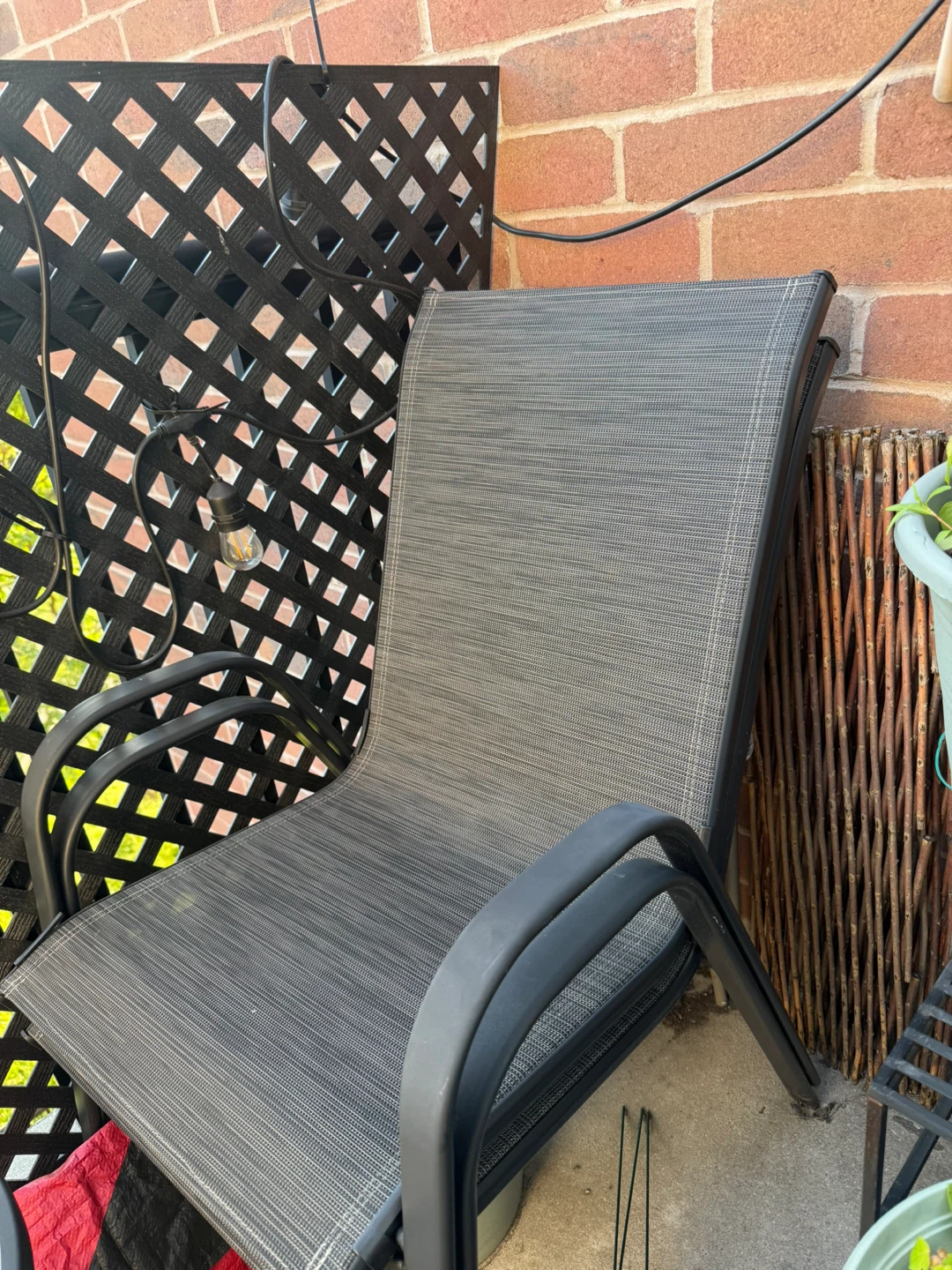 2 Grey Outdoor Chairs - photo 2