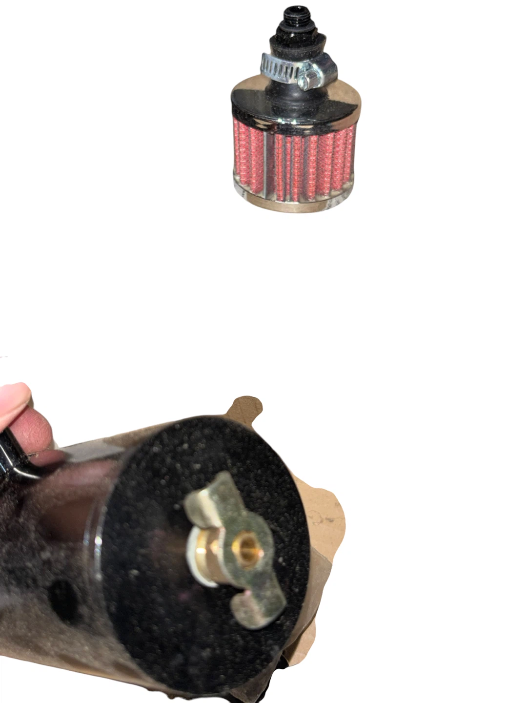 K-MOTOR Performance Oil Catch Can with Air Filter - photo 3