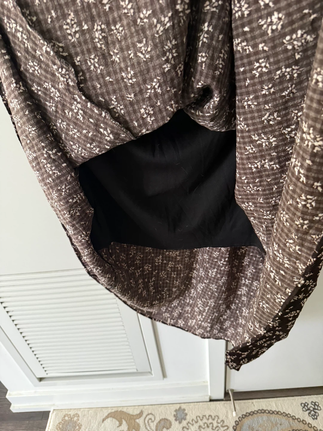 Brown Floral Midi Skirt size s-M - photo 2
