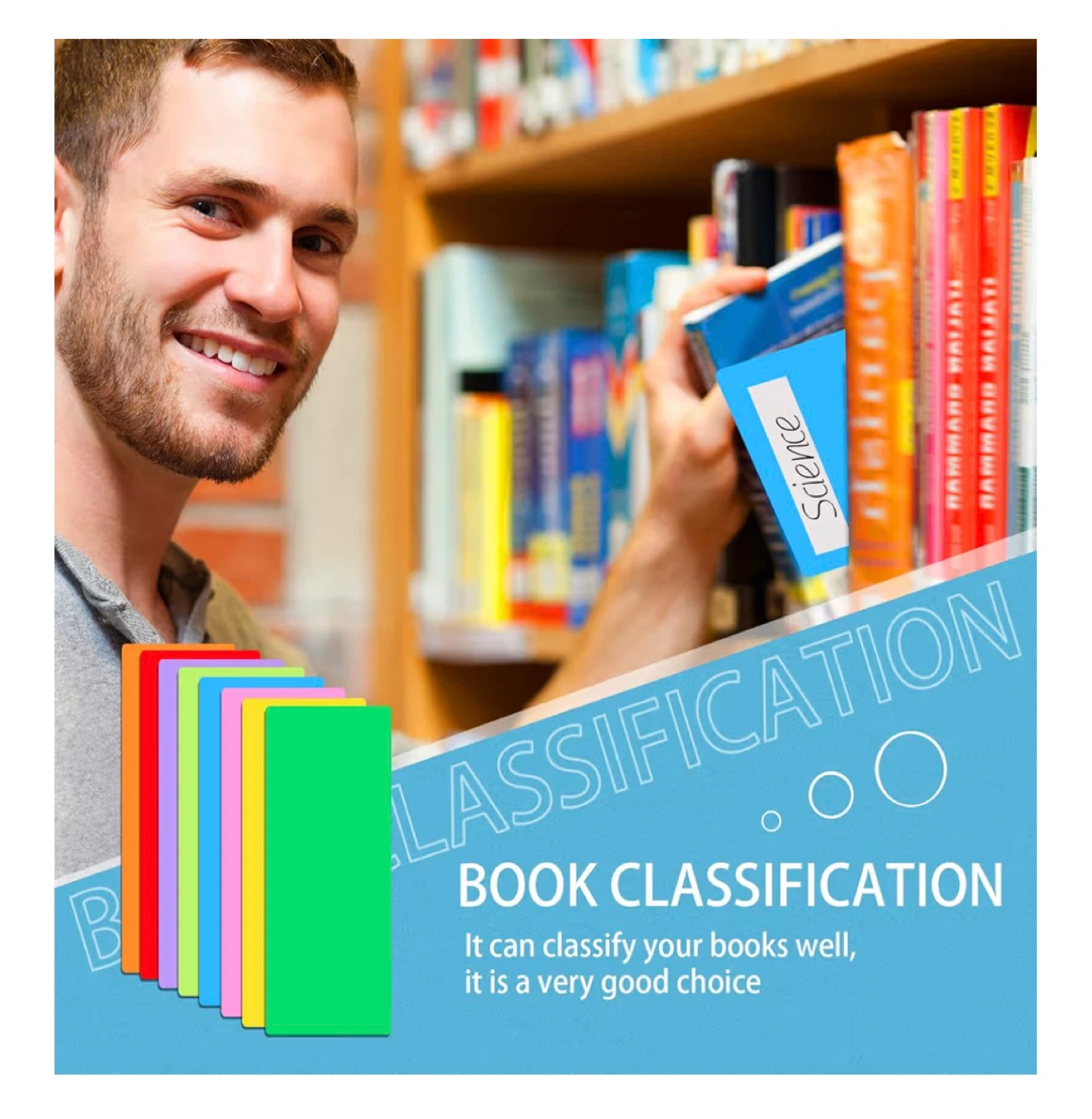 40 pcs Book Classification Tabs