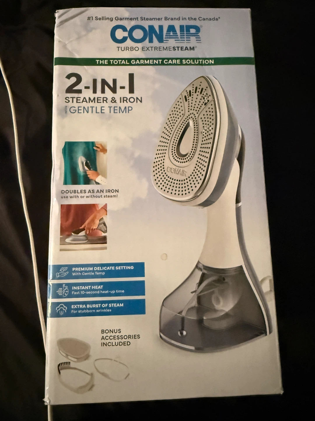 Conair 2-in-1 Steamer & Iron