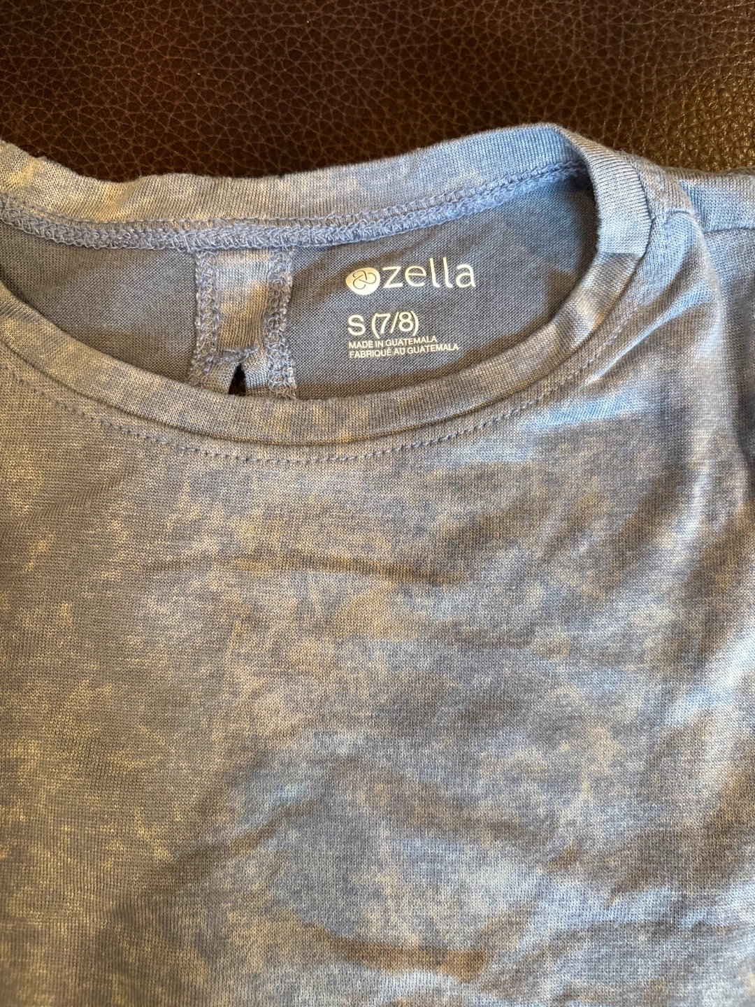 Zella Girls S(7/8) Blue Tie-Front Tank Top