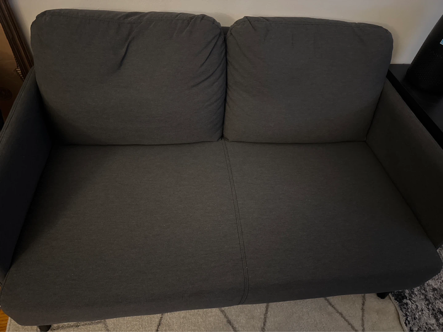 Dark Gray Loveseat Sofa