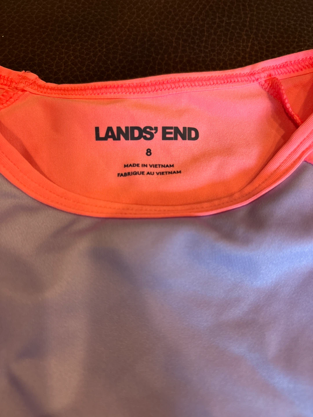 Lands' End Long Sleeve Rash Guard Swim Shirt Size 8 - photo 2