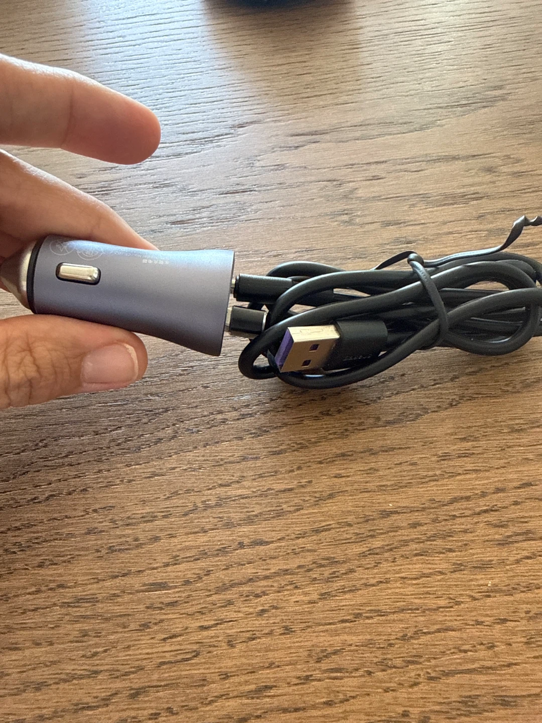 Baseus USB Car Charger with USB-C Cable - photo 2