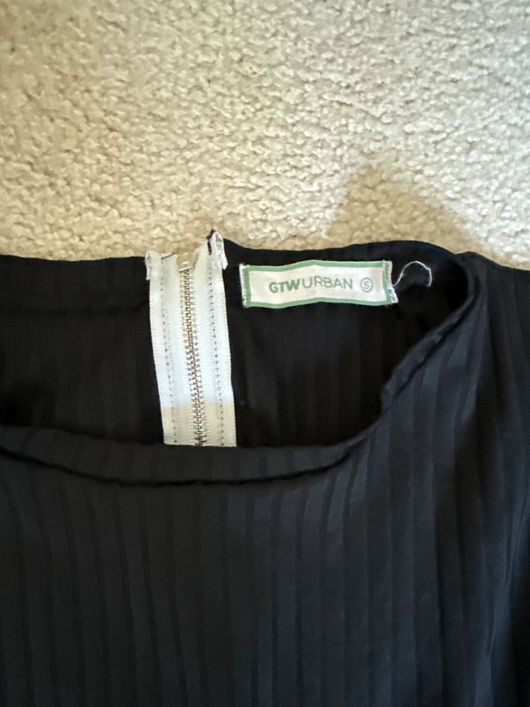 GTW URBAN Black Ribbed Jumpsuit Size S - photo 2