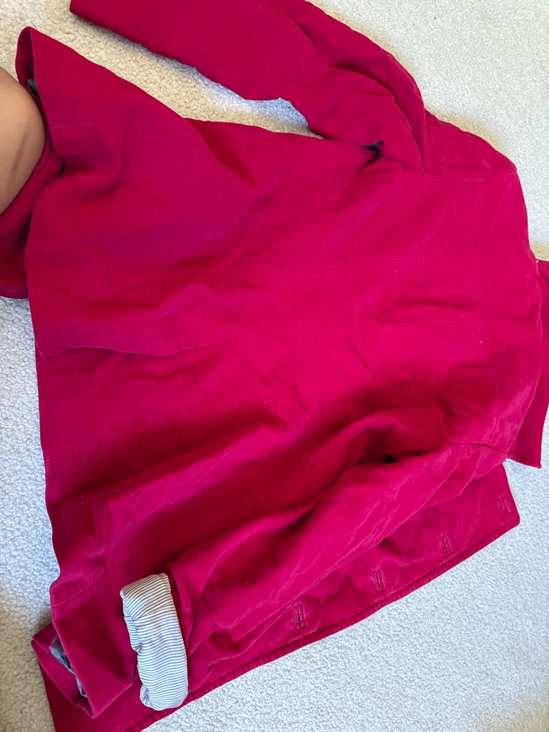 Jigsaw Magenta Double-Breasted Coat - photo 3