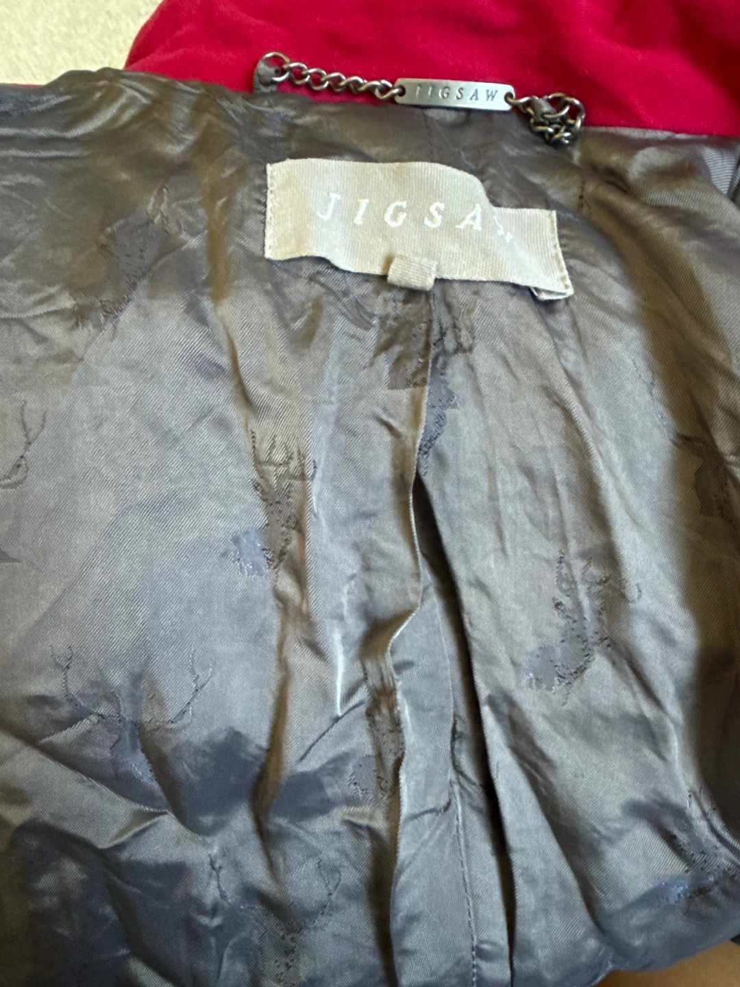 Jigsaw Magenta Double-Breasted Coat - photo 4