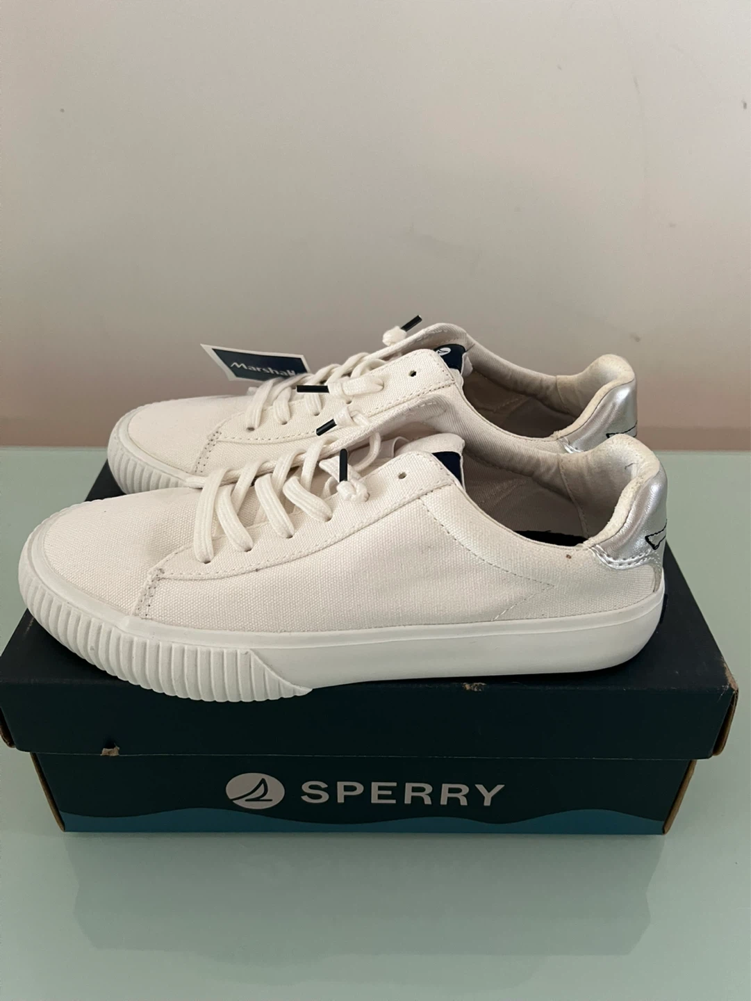Sperry White Canvas Sneakers