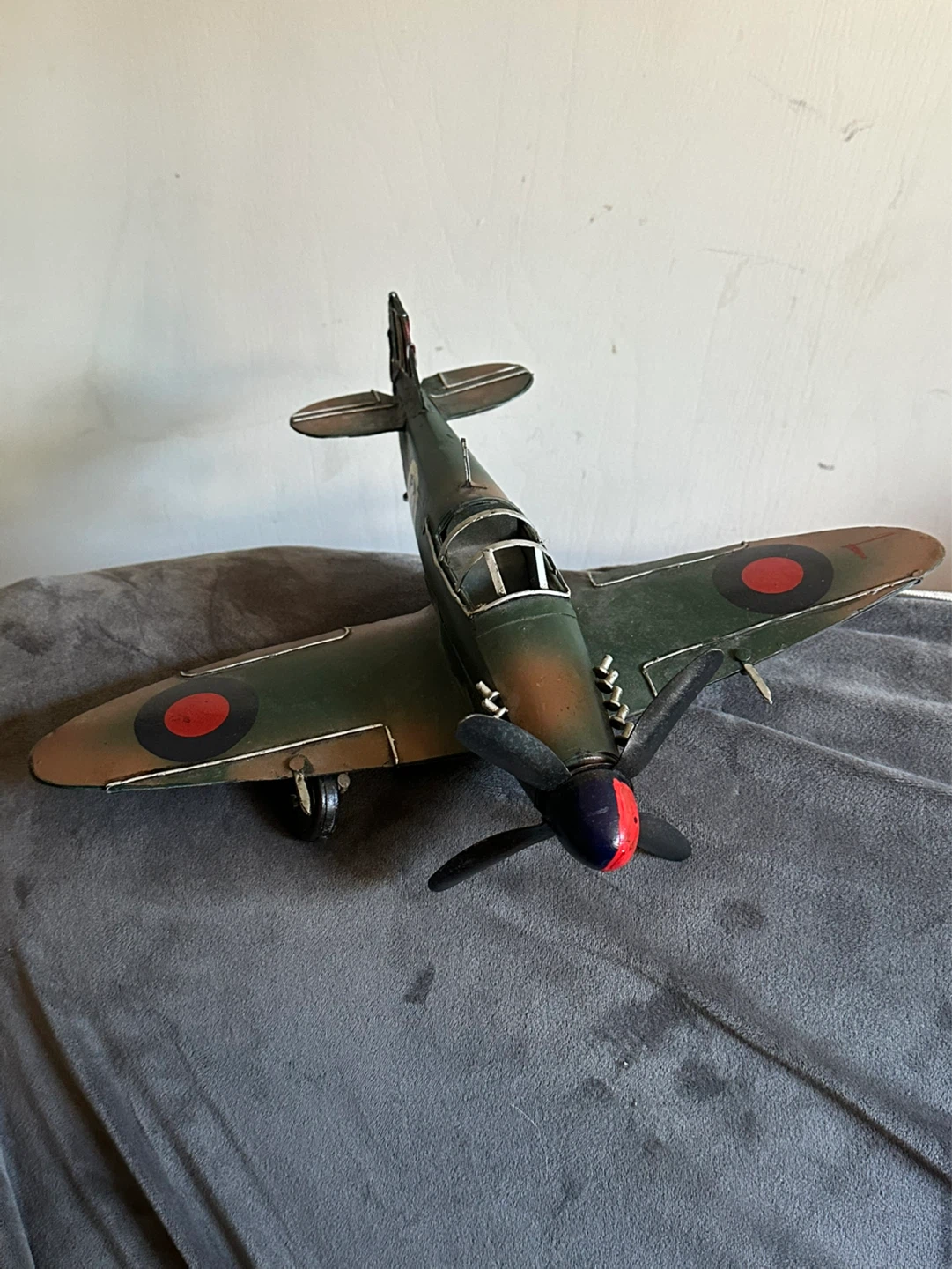 Vintage style metal airplane house decor - photo 2