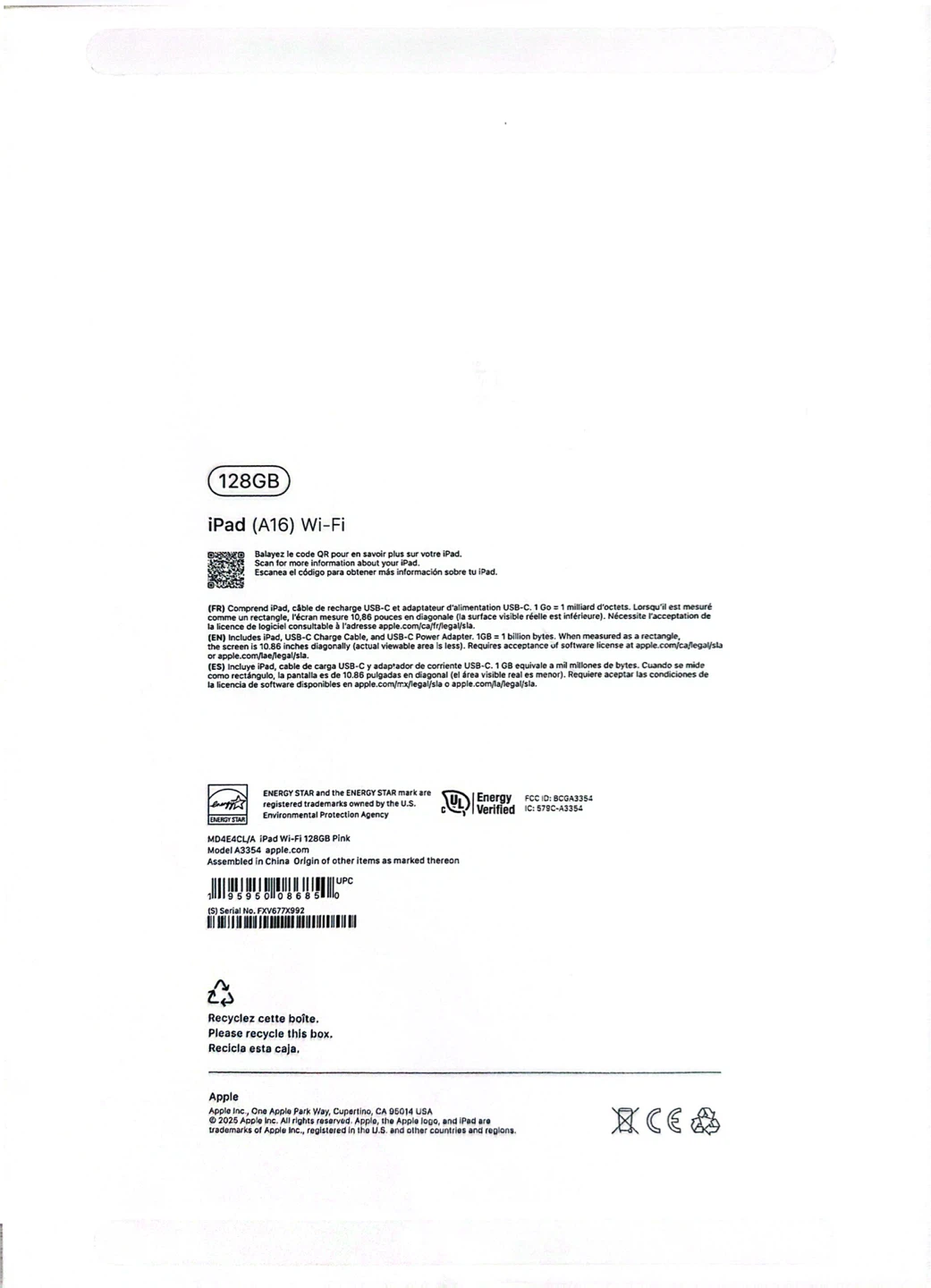 Apple iPad (A16) Wi-Fi 128GB - Pink - photo 2